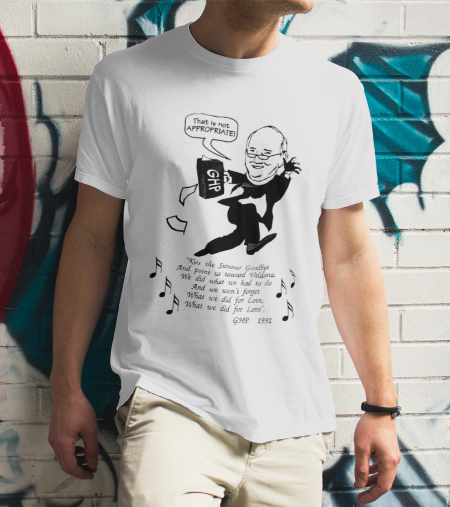 That Is Not Appropriate GHR Speech Bubble Kiss The Summer Goodbye T-Shirt