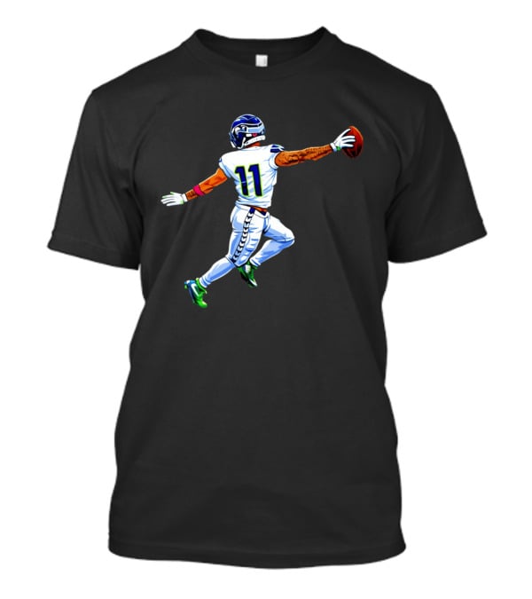 Jaxon Smith Njigba Seahawks Touchdown Celebration Number 11 Football Play T-Shirt