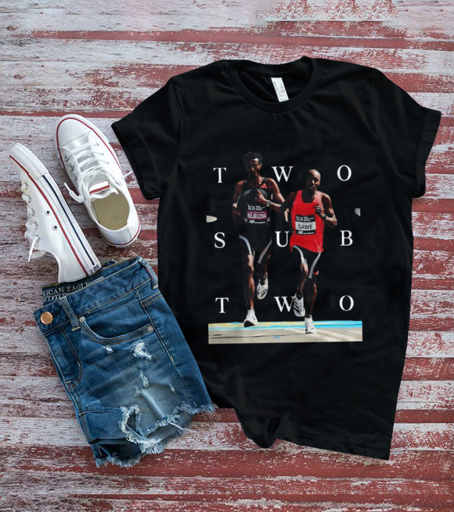 TCS London Marathon Sabastian Sawe Kejelcha Two Sub Two T-Shirt