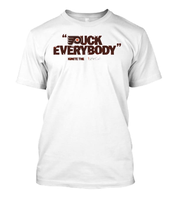 Puck Everybody Ignite The Orange Philadelphia Hockey T-Shirt