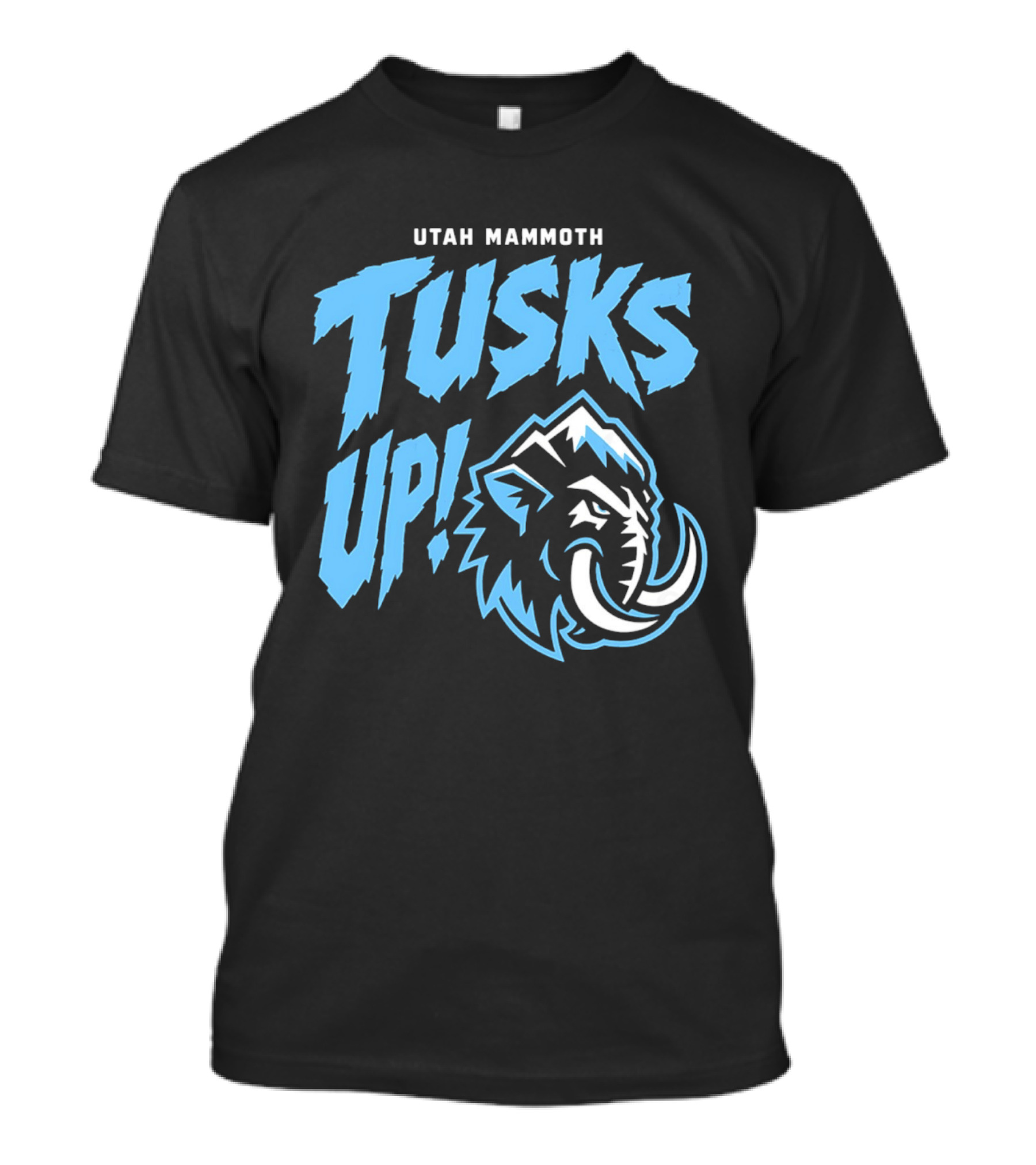 Utah Mammoth Tusks Up Fierce Mammoth Head T-Shirt