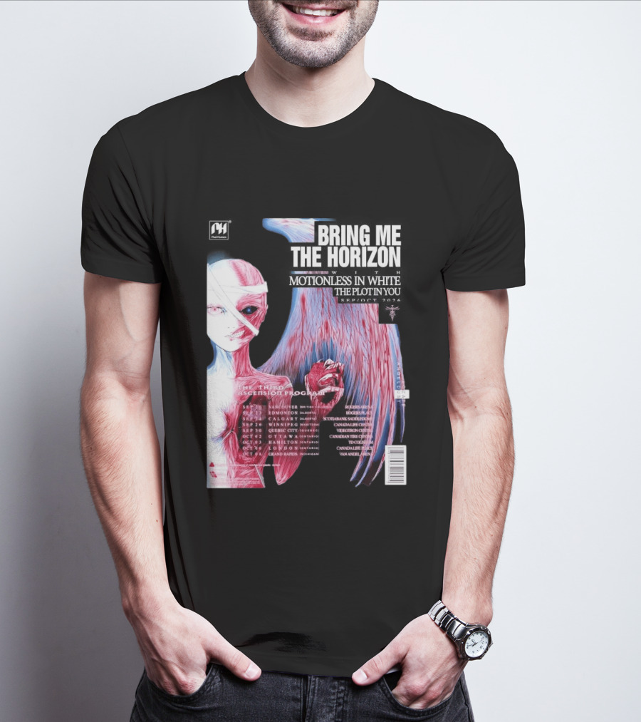 Bring Me The Horizon The Third Ascension Program Fall Tour 2026 Canada Dates T-Shirt