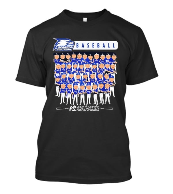 Georgia Southern Eagles University Baseball Team Cartoon Players T-Shirt