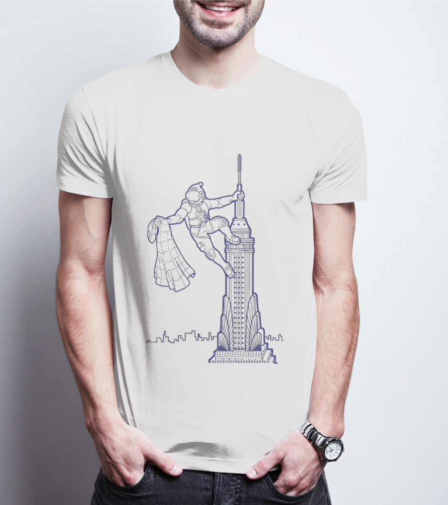 HRBP Spaceman Scaling NYC Building T-Shirt