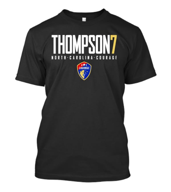 THOMPSON 7 North Carolina Courage NWSL Player Fan Gear T-Shirt