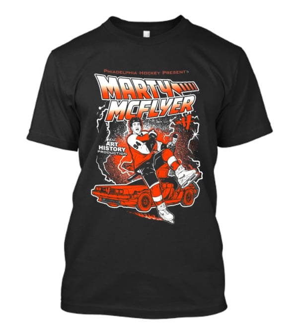 <strong>Philadelphia Flyers Marty McFlyer NHL Back To The Future Parody</strong> T-Shirt