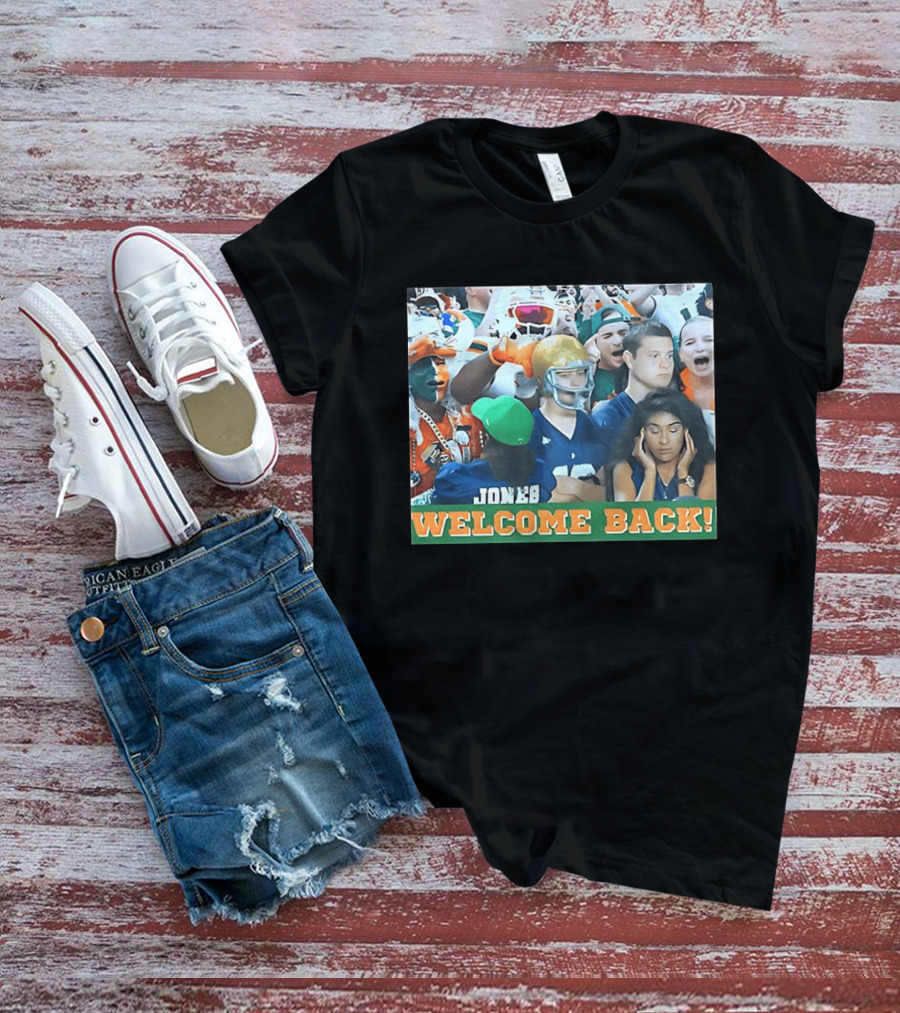 Miami Hurricanes Welcome Back Photo Crowd Scene T-Shirt