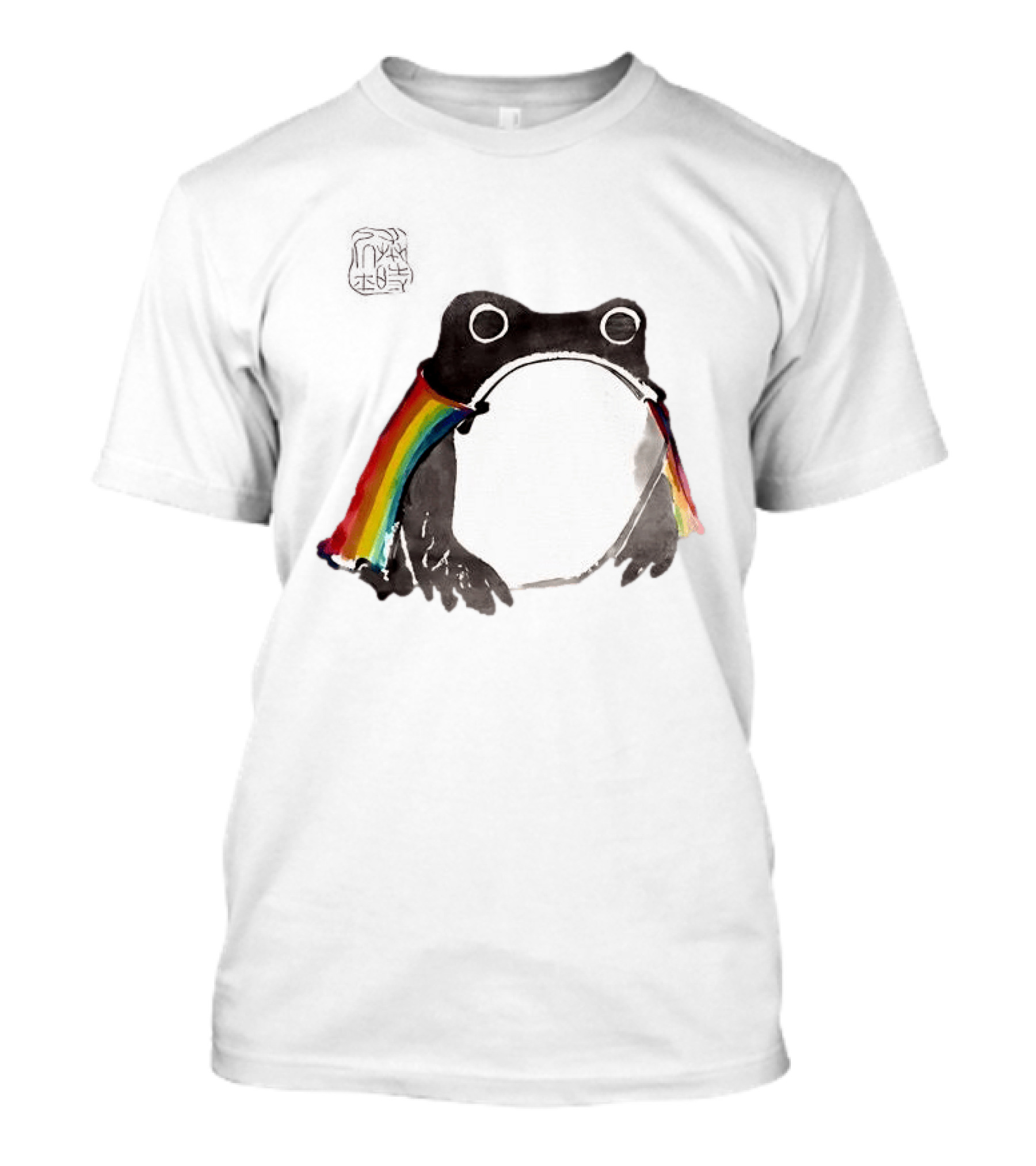 Pride Frog Rainbow Cloak Cheerful Vibe T-Shirt