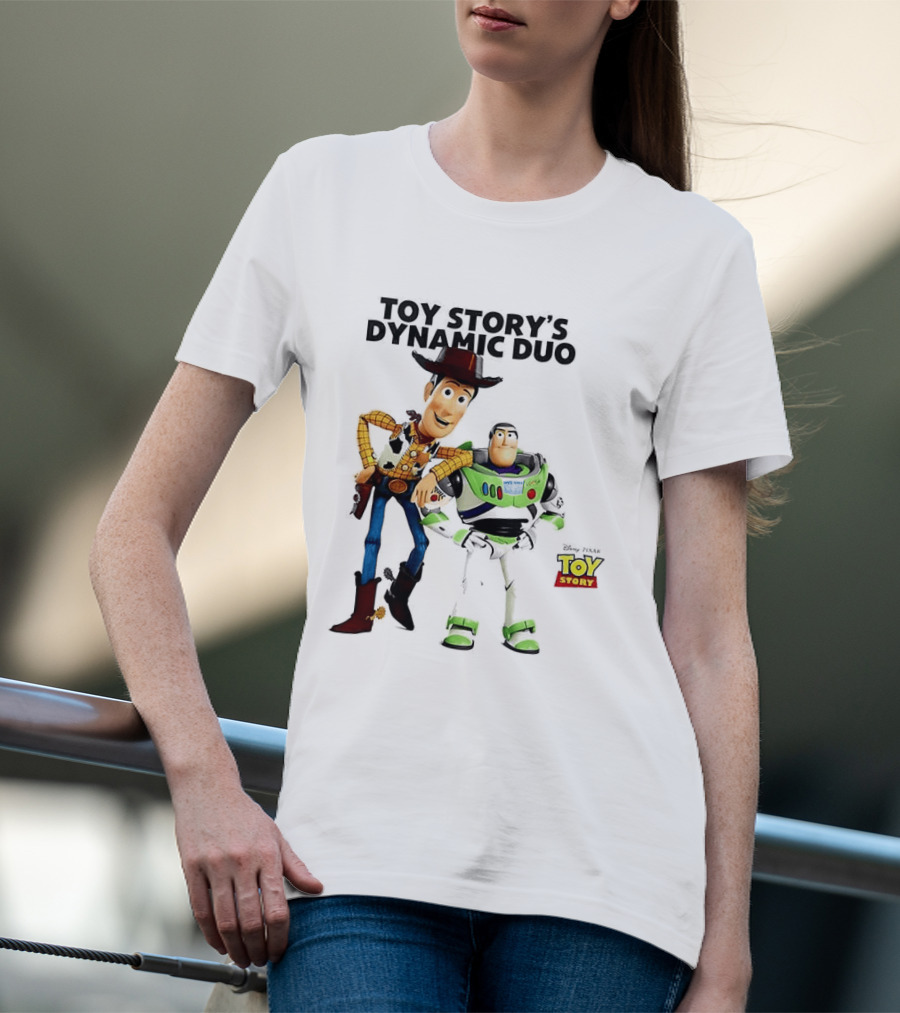 Toy Story's Dynamic Duo Woody And Buzz Lightyear T-Shirt