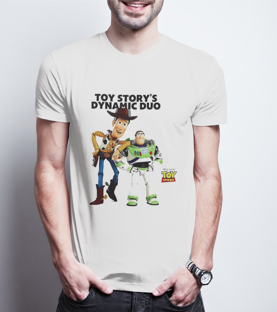 Toy Story's Dynamic Duo Woody And Buzz Lightyear T-Shirt
