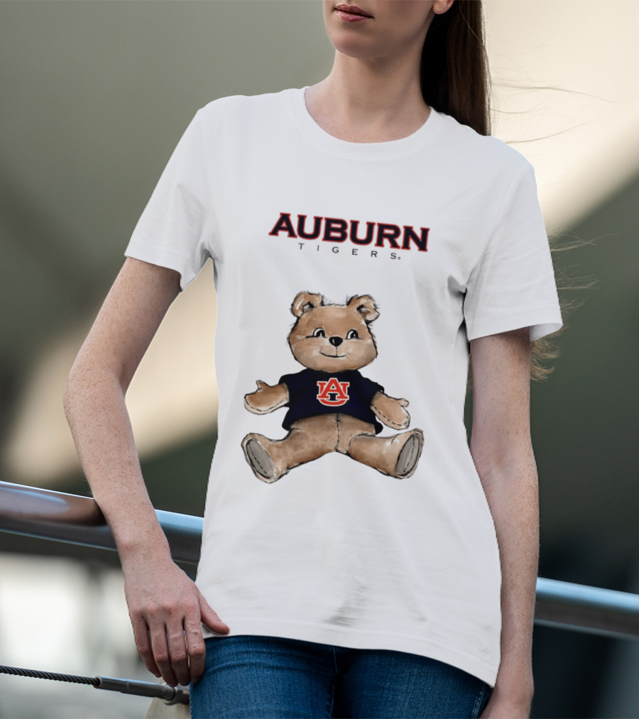Auburn Tigers Teddy Bear AU Classic Cartoon T-Shirt