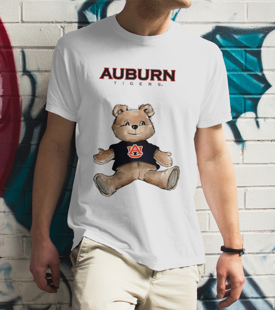 Auburn Tigers Teddy Bear AU Classic Cartoon T-Shirt