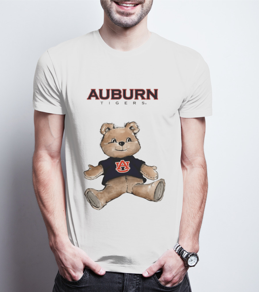 Auburn Tigers Teddy Bear AU Classic Cartoon T-Shirt