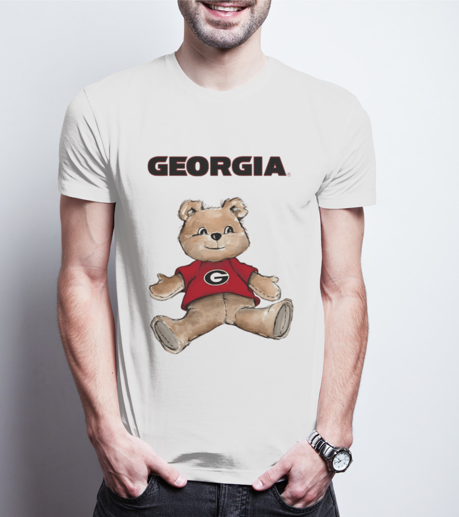 Georgia Bulldogs Teddy Bear With G Logo Classic Cartoon T-Shirt