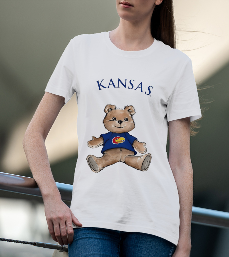 Kansas Jayhawks Teddy Bear KU Jayhawk T-Shirt