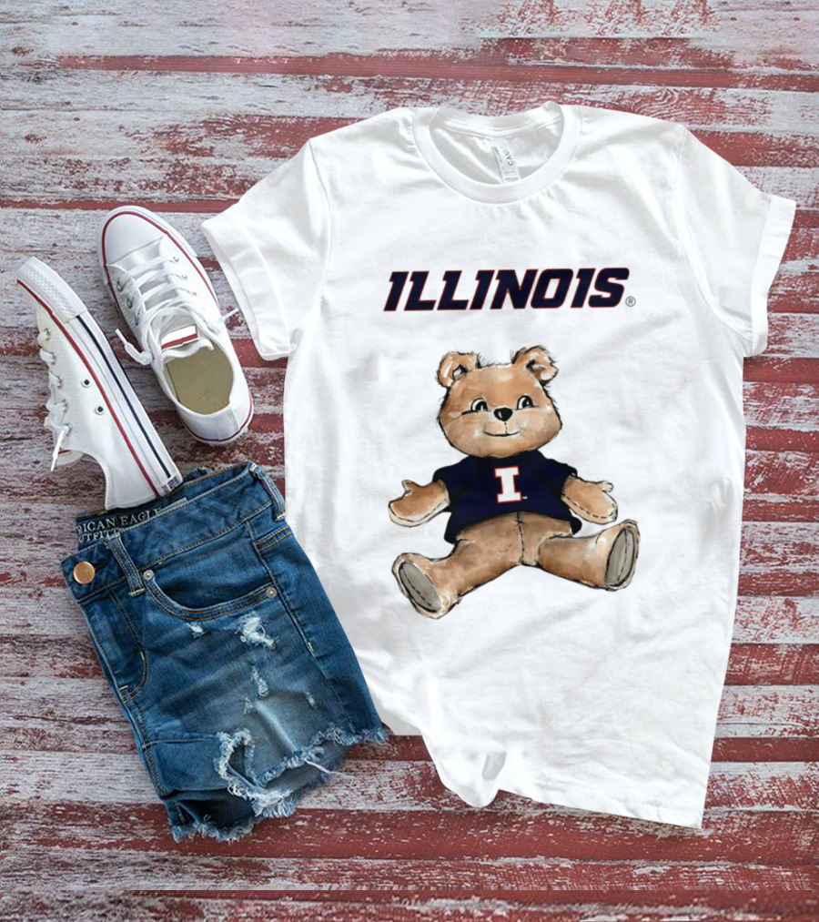 Illinois Fighting Illini Teddy Bear With I T-Shirt
