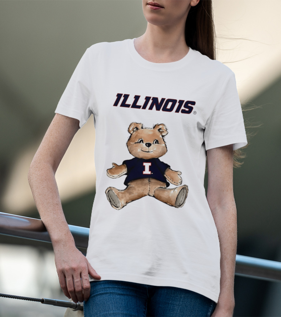 Illinois Fighting Illini Teddy Bear With I T-Shirt