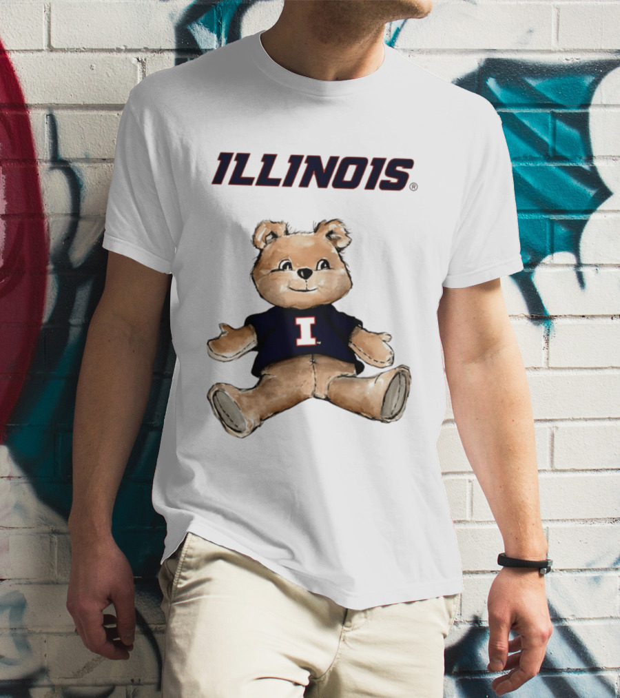 Illinois Fighting Illini Teddy Bear With I T-Shirt