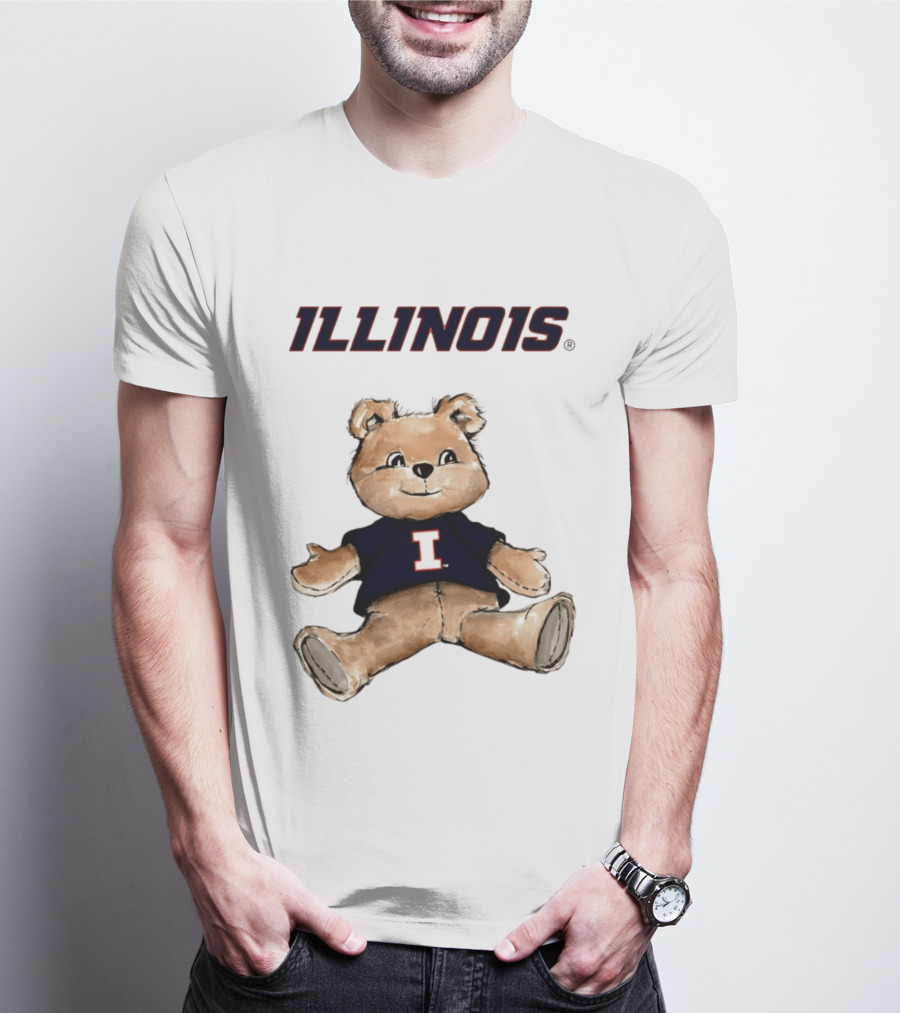 Illinois Fighting Illini Teddy Bear With I T-Shirt