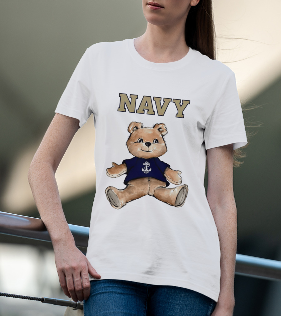 Navy Midshipmen Teddy Bear Anchor T-Shirt