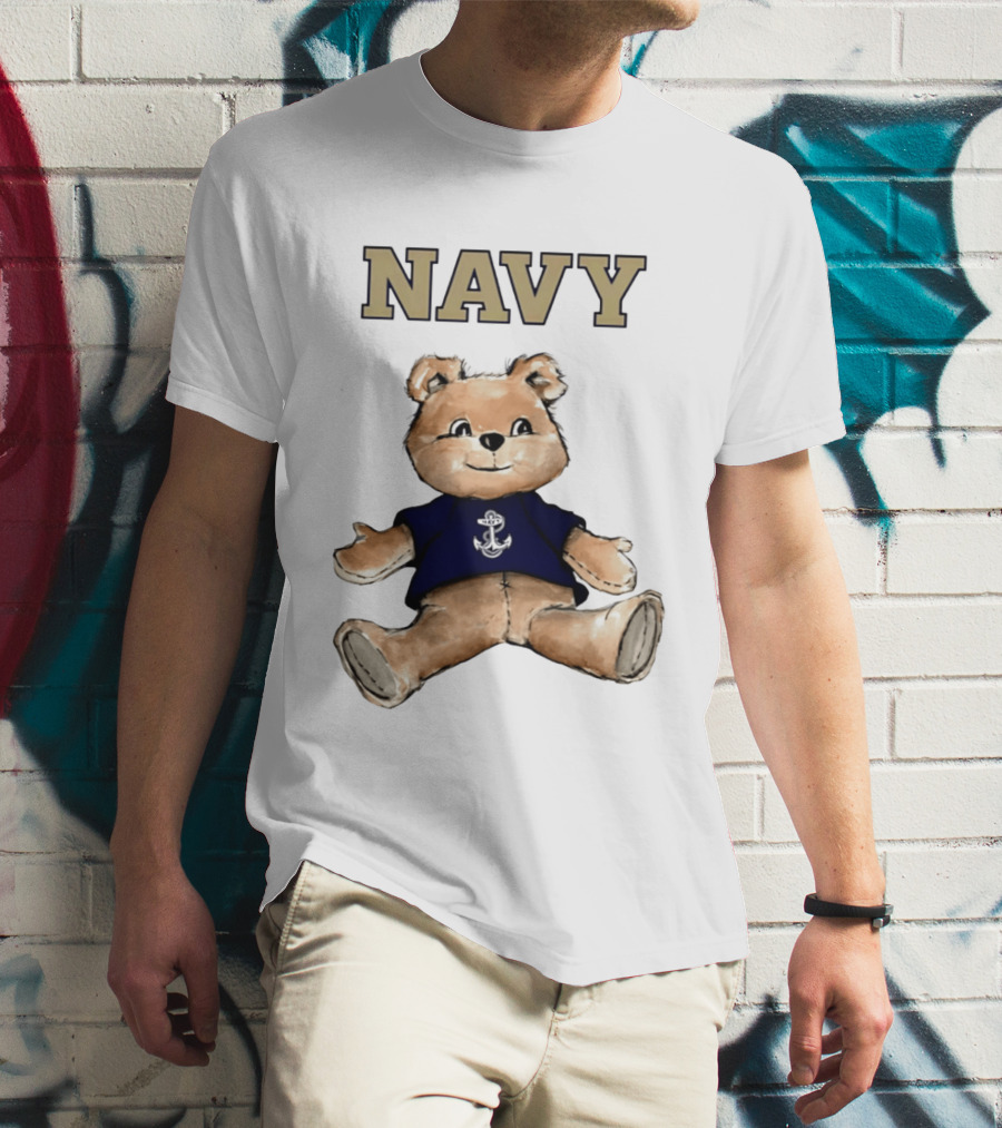 Navy Midshipmen Teddy Bear Anchor T-Shirt