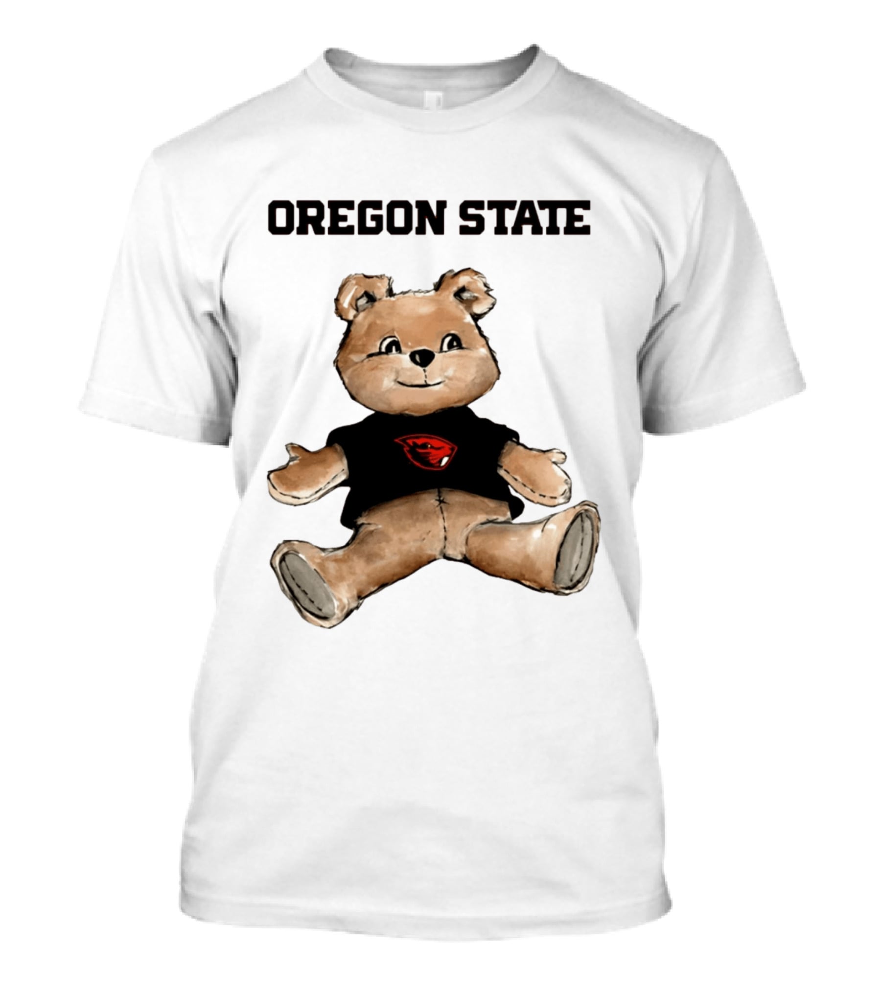 Oregon State Beavers Teddy Bear With Team T-Shirt
