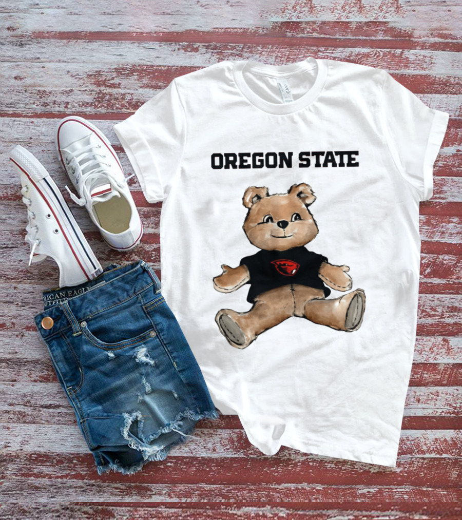 Oregon State Beavers Teddy Bear With Team T-Shirt