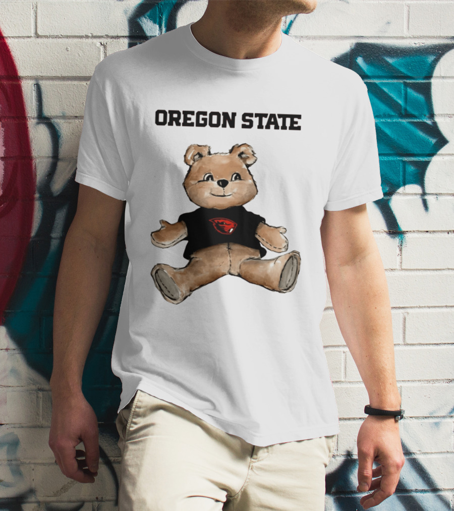 Oregon State Beavers Teddy Bear With Team T-Shirt