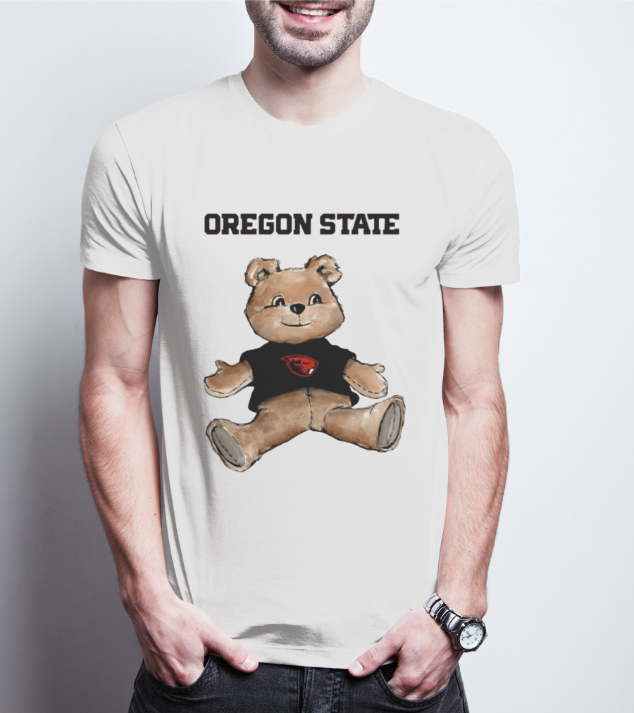 Oregon State Beavers Teddy Bear With Team T-Shirt