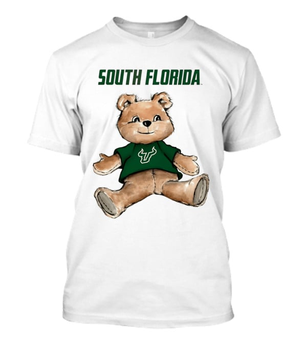 South Florida Bulls Teddy Bear Cartoon T-Shirt