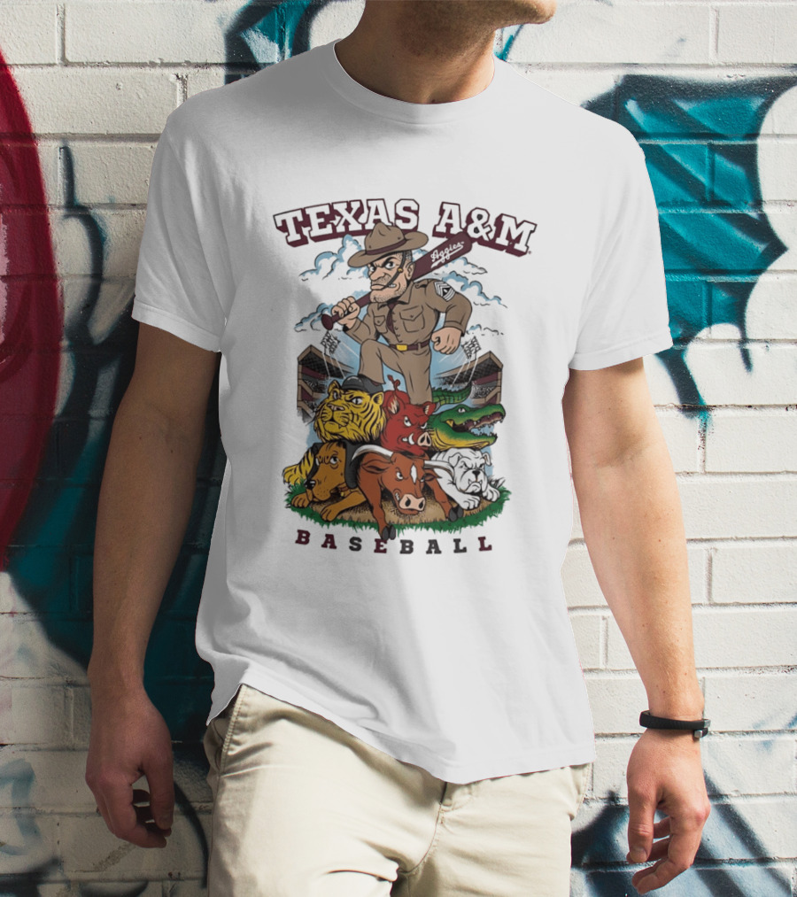 Texas A&M Sarge Baseball Rivalry Mascots T-Shirt