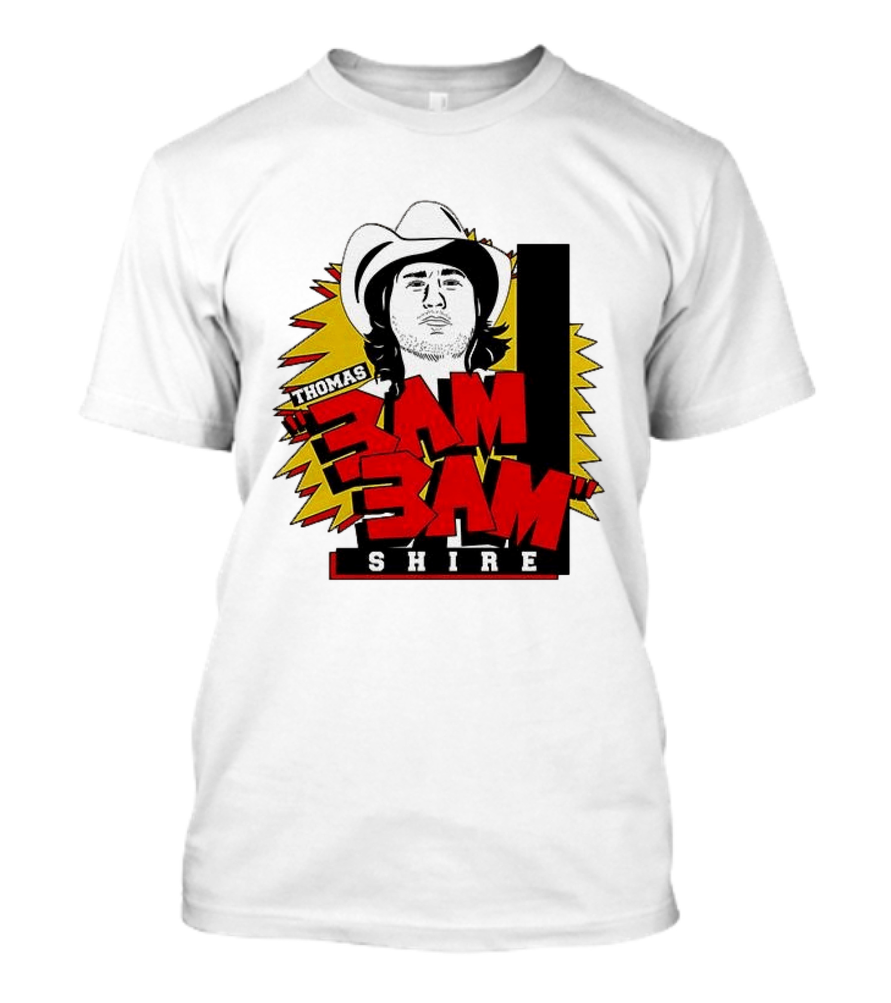 Thomas Shire 3AM 3AM Cowboy Hat Portrait Burst T-Shirt