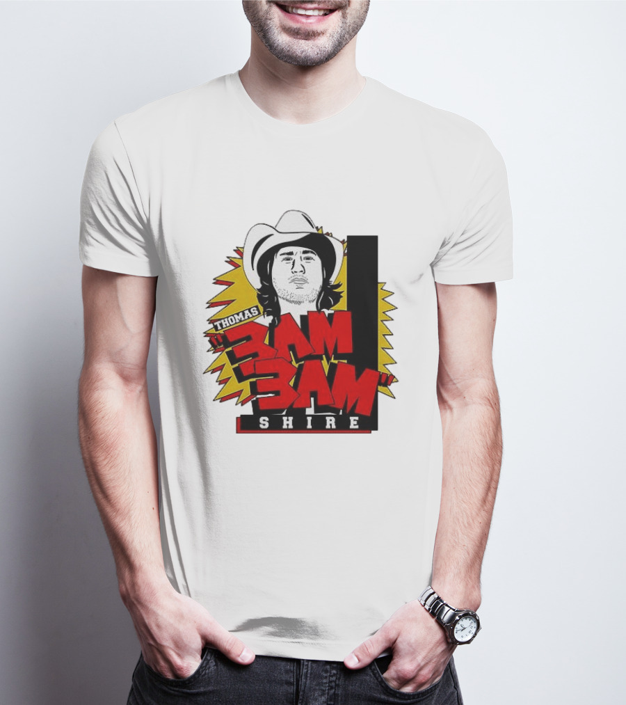 Thomas Shire 3AM 3AM Cowboy Hat Portrait Burst T-Shirt