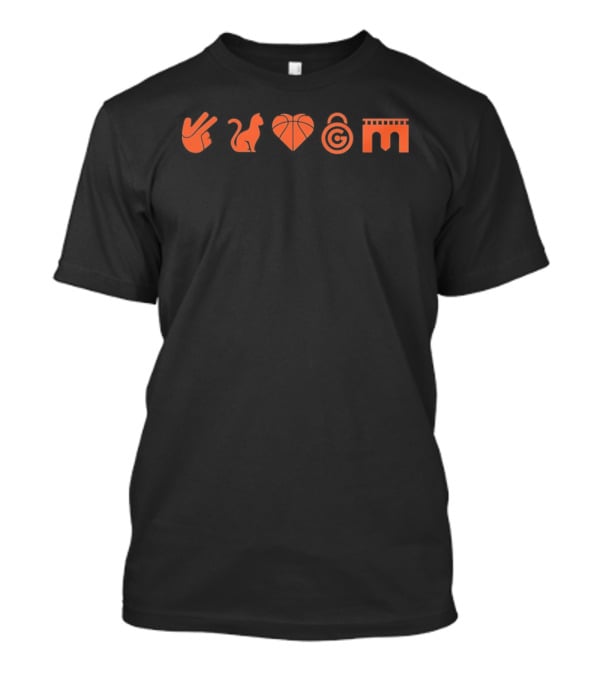 New York Knicks Basketball Heart Icons Knicks 5 T-Shirt