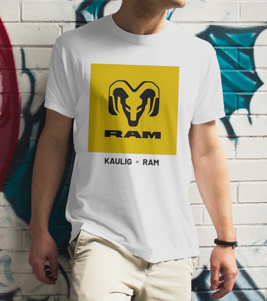 KAULIG X RAM Bold Yellow Icon Collaboration T-Shirt