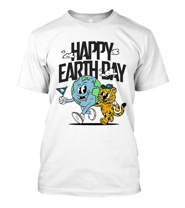 Jacksonville Jaguars Happy Earth Day Celebration With Earth And Jaguar T-Shirt