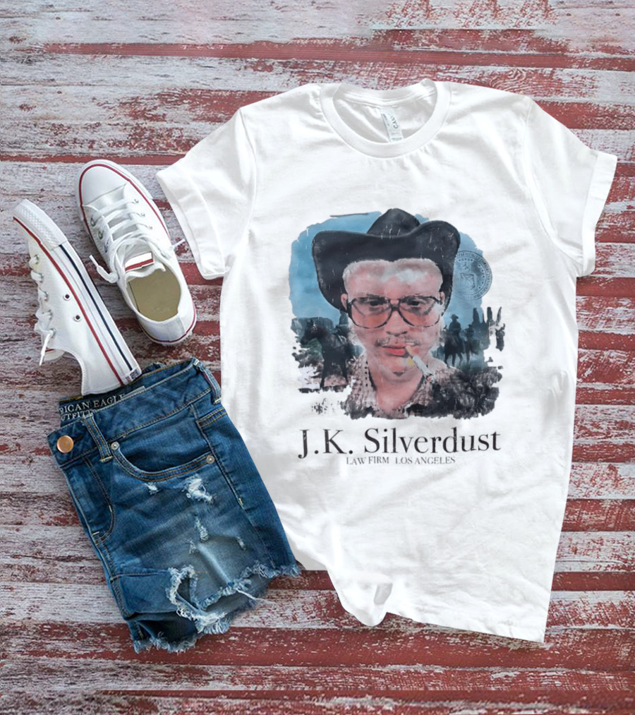 JK Silverdust Cowboy Los Angeles Vintage Style Smoking T-Shirt