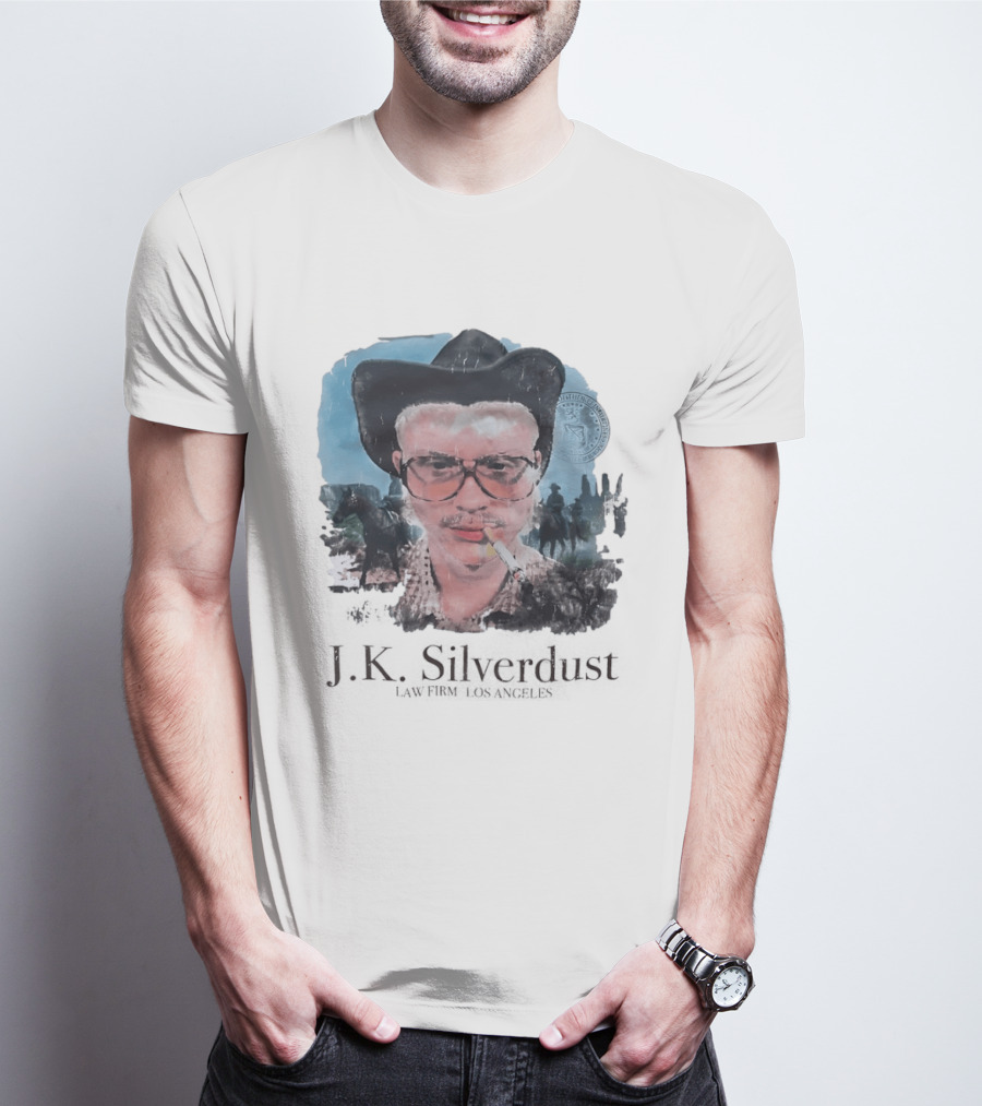 JK Silverdust Cowboy Los Angeles Vintage Style Smoking T-Shirt