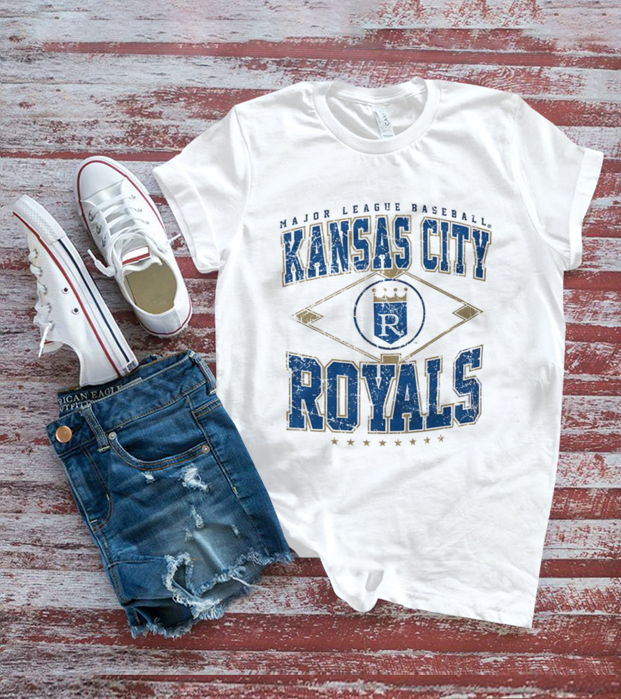 Kansas City Royals Major League Baseball Cooperstown Vintage Diamond T-Shirt