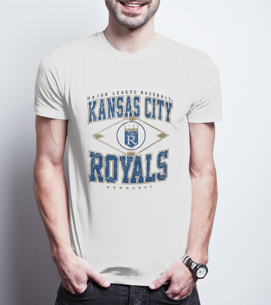 Kansas City Royals Major League Baseball Cooperstown Vintage Diamond T-Shirt