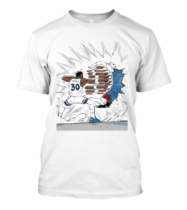 Randle Timberwolves Vs Jokic Nuggets Comic Style Slam Dunk Action T-Shirt