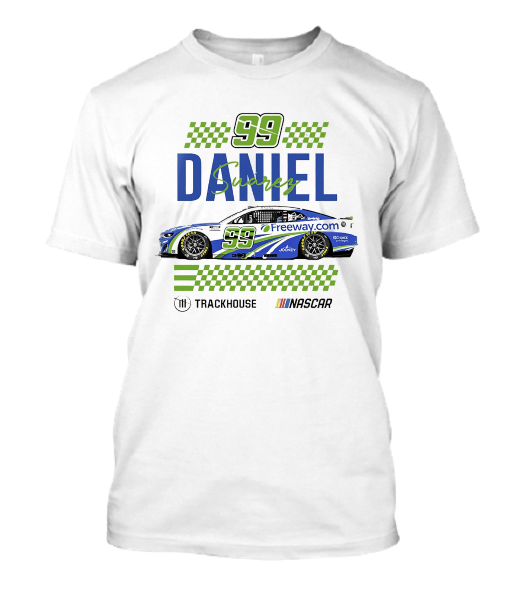 Daniel Suarez 99 Trackhouse Racing Nascar Freeway.com T-Shirt