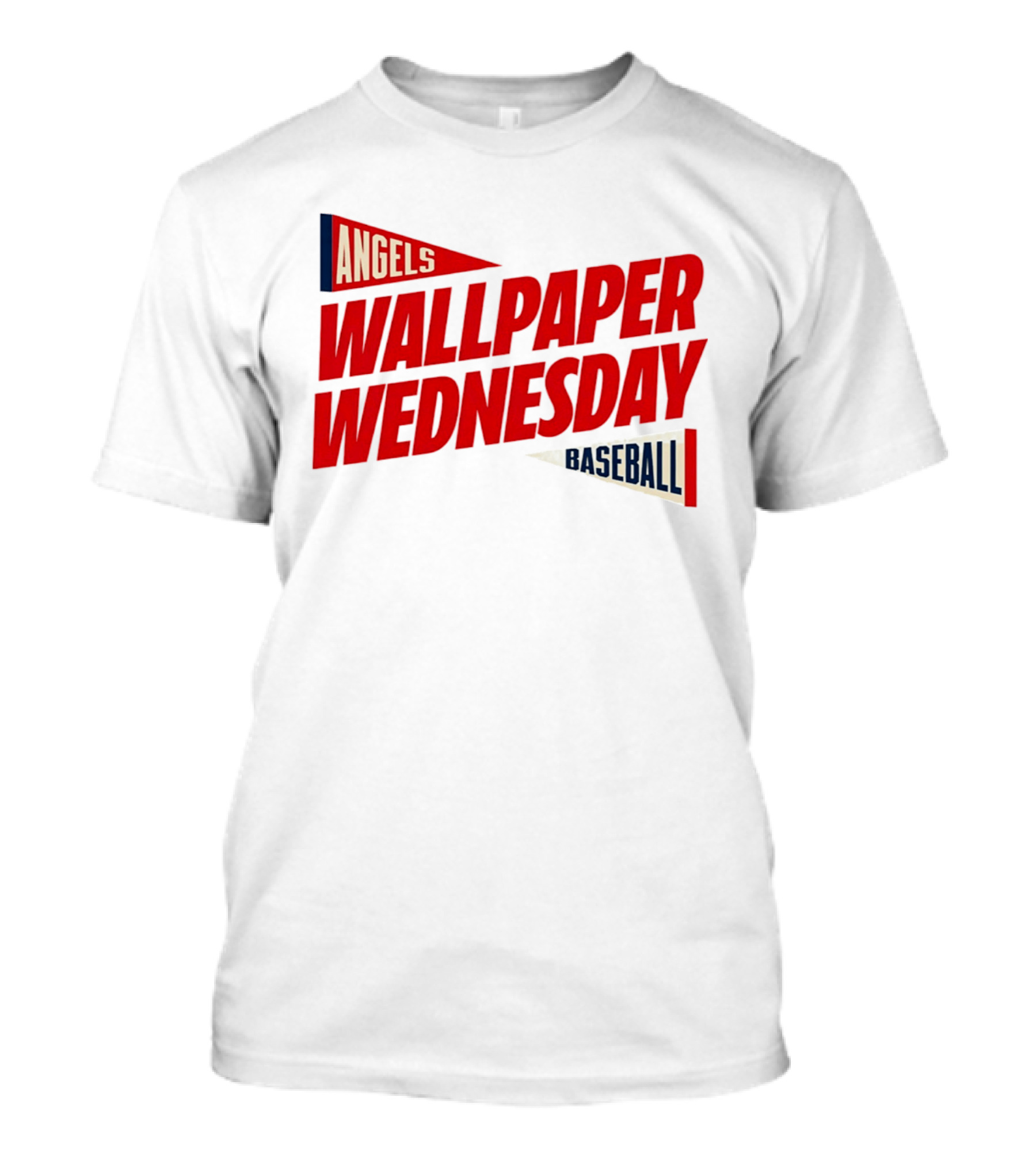Los Angeles Angels Wallpaper Wednesday Baseball T-Shirt