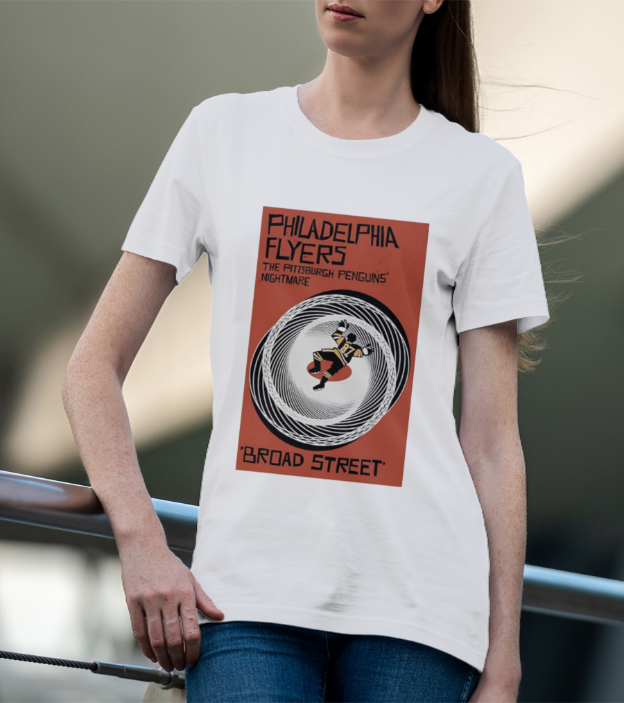 Philadelphia Flyers Broad Street Rivalry The Pittsburgh Penguins Nightmare T-Shirt