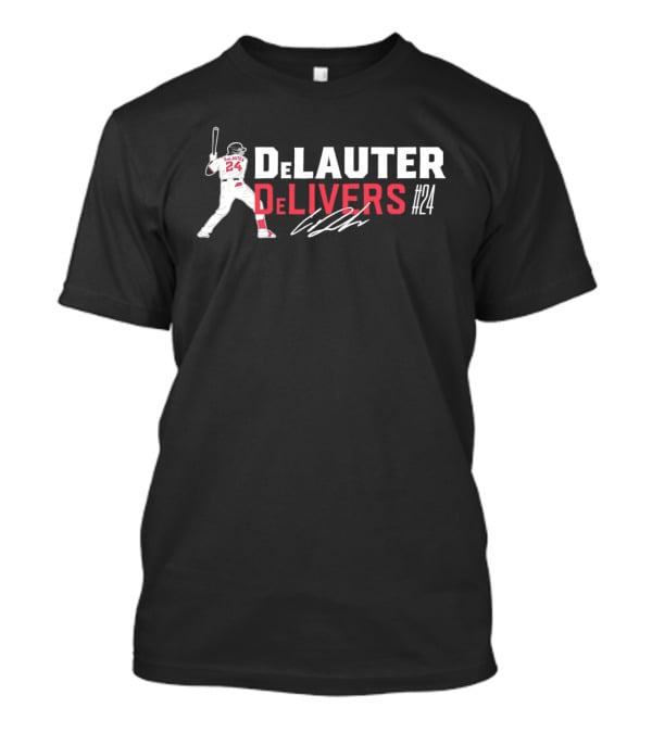 DeLauter Delivers 24 Cleveland Guardians Swing T-Shirt