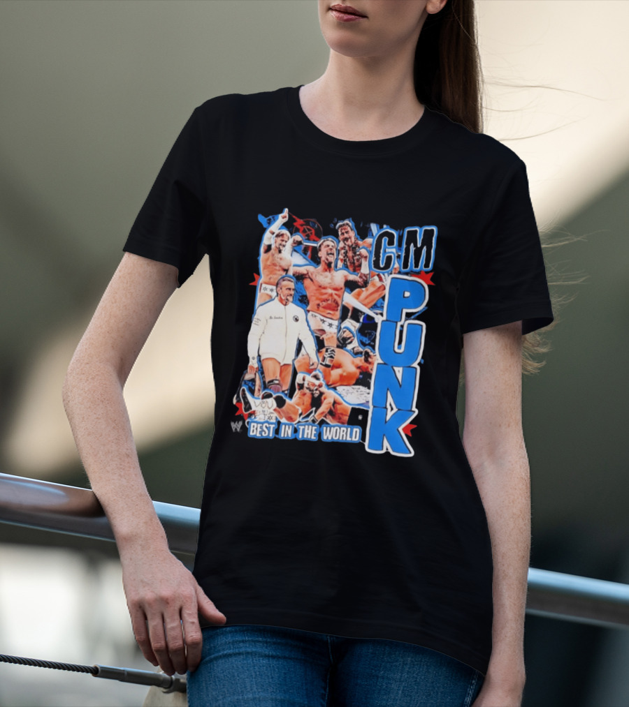 CM Punk Best In The World Pro Wrestling Collage CM Punk T-Shirt