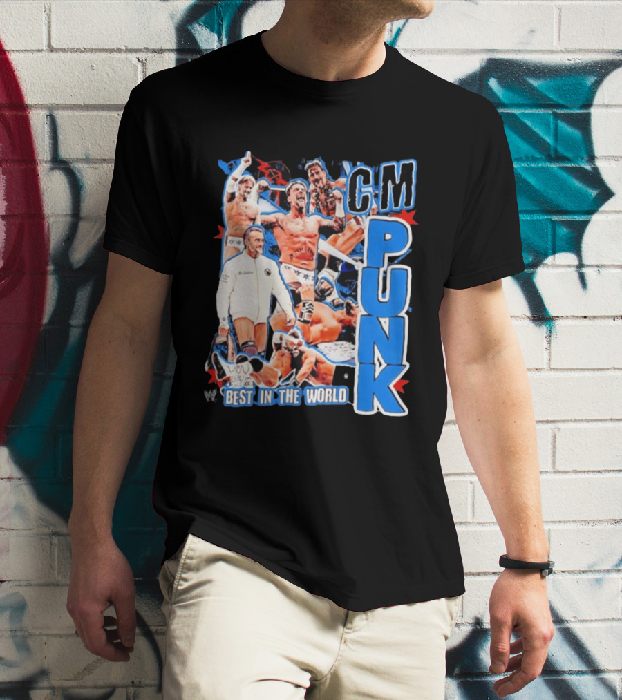 CM Punk Best In The World Pro Wrestling Collage CM Punk T-Shirt