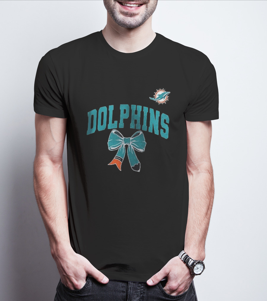 Miami Dolphins Dolphins Ribbon T-Shirt