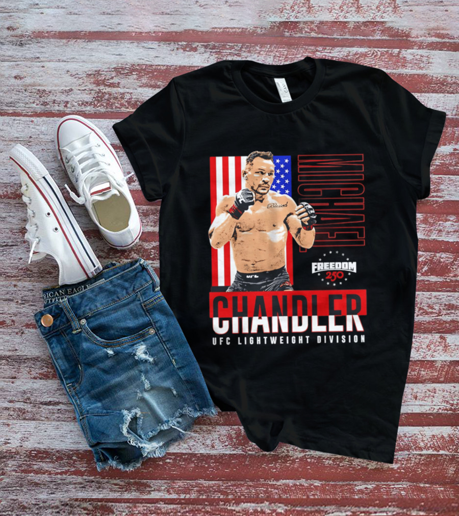 Michael Chandler UFC 250 Blessed American Flag T-Shirt