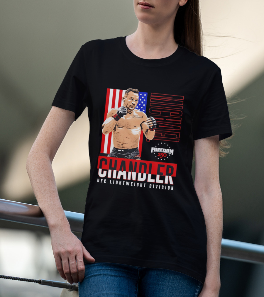 Michael Chandler UFC 250 Blessed American Flag T-Shirt